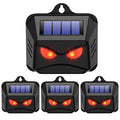 Solar Predator Eyes Nocturnal Animal Repellent Outdoor, Auto Activate Predator Deterrent Lights for Coyote Skunk Deer Fox Raccoon, Nocturnal Repeller Guard for Chicken Coop Yard Garden Farm, 4 Pack