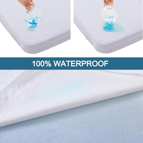 Baby Bassinet Mattress, 24" x 20.8" x 2" Dual Sided Gel Memory Foam Mattress with Breathable Removable Soft Cover Fit for Graco Pack n Play Dome LX Bassinet - size: Oval 24" x 20.8" x 2"