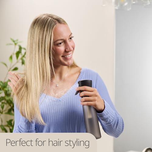 10 OZ Continuous Spray Bottles - Ultra Fine Mist Sprayer | Water Spray Bottle For Hair Stuff, Mister Spray Bottle For Plants Mister | Hair Spray Bottles For Hairstyling, Cleaning, Salons - color: Black