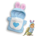 Love Bellyband Rabbit Ears Pet Bird Costume, Cozy Cute Cosplay Photo Prop Clothes Parrots Flight Suit, Bird Hoodie for African Greys Monk Parakeet Cockatiel, M, 1 Piece - size: M