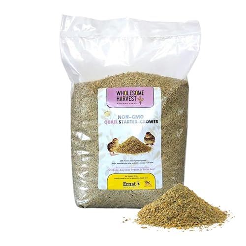 Non-GMO Quail Starter Grower Feed, Button Food 10lbs - size: 10 Pound (Pack of 1), style: For Chicks