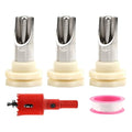 3 PCS Pig Nipple Waterer for Barrel Kit Automatic Waterer System, Stainless Steel Pig Drinker Feeder with Water Tank Connector Kit, Fitting for Piglets Goat(Silver)