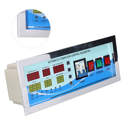 XM-18G Egg Incubator Controller 110V Automatic Control System Poultry | Temperature Humidity Sensor Controller with Sensor Probe for Chicken Goose Duck
