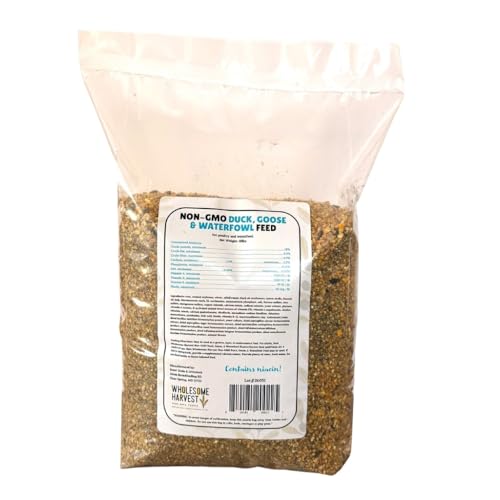 Duck, Goose, Waterfowl Feed 10 lb, High Protein Specially Formulated to Promote Egg Production and Healthy Flocks - size: 10 Pound (Pack of 1)