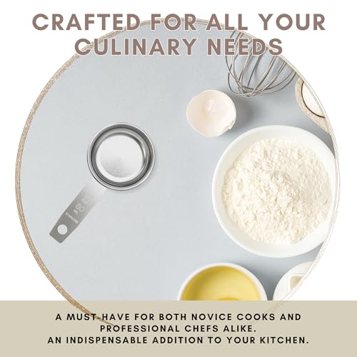 1/3 Cup Stainless Steel Measuring Cup | Sturdy Metal 80 ml | 80 cc | 3 oz | Single Cup for Wet and Dry Ingredients | Great for use as 1/3 Cup Dog Food Scoop - 1 PK - size: 1/3 Cup