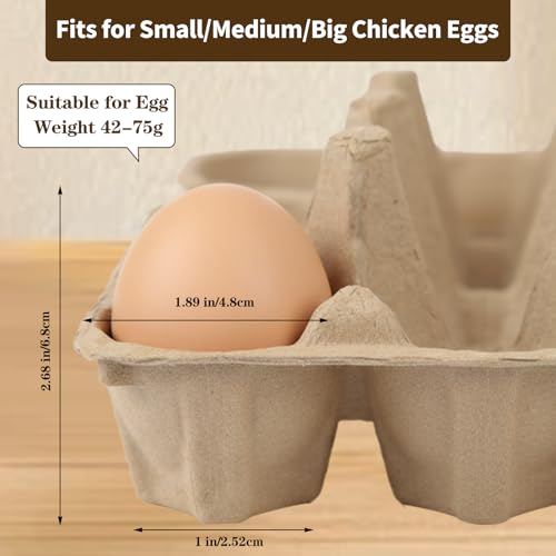 Egg Cartons 18 Count, 10 Pack 3x6 Grids Egg Cartons for Fresh Eggs, Sturdy Cardboard Eggs Storage Containers for Household, Kitchen, Farm, Market - size: 10 Pack