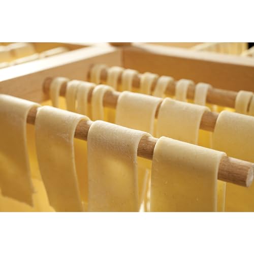 Fantes Collapsible Pasta and Noodle Drying Rack, Made in Italy, Natural Beechwood, 13.375 x 11.5-Inches, The Italian Market Original since 1906 - color: Natural Beechwood