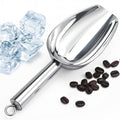 6 Oz Upgraded & Thickened Stainless Steel Ice Scoop, Kitchen Ice Scooper | For Ice Maker, Freezer, Ice Bucket, Bar, Wedding, Pet Food - Sturdy, Rust-Resistant, Dishwasher-Safe by Ozidstu