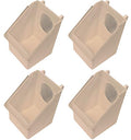 4 Pack of 1 Hole Plastic Quail Pigeon Dove Bird Outside of CAGE Mount FEEDERS