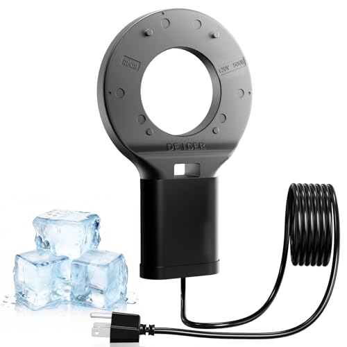 500W Utility De-Icer Submergible Cast Aluminum Chicken Water Heater for Livestock Tank Heater Bird Bath Heater in Winter - size: 500W