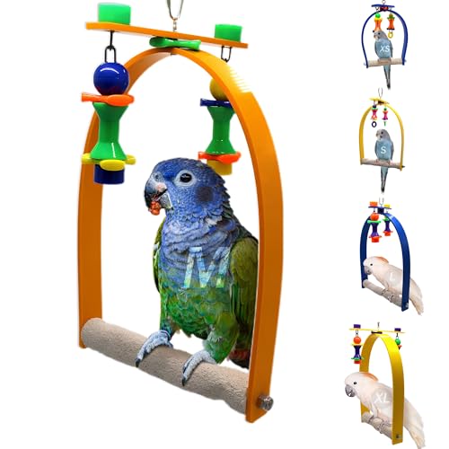 Sweet Feet and Beak Whirly Bird Swing, Medium Indoor Pedicure Perch - size: Medium