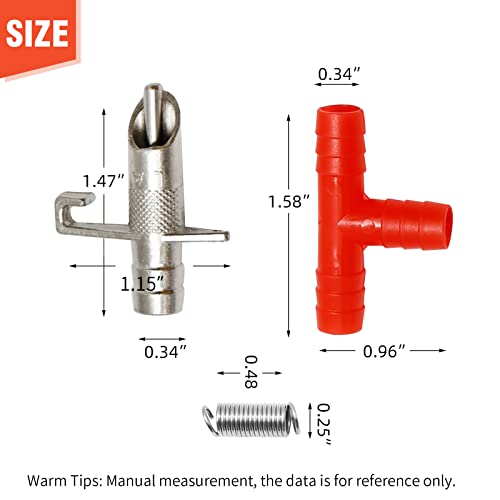 20pcs Rabbit Drinking Automatic Fountain Watering System Kit | 10m Length 8MM Transparent Hose, Water Nipples Drinker, Feeders Spring Latches - color: Red