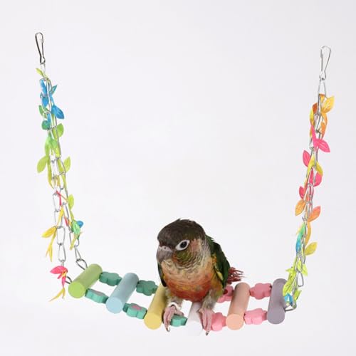 Bird Swing for Cage Branch Swing Suspending Parrot Toy Household Bird Toy Bite-Resisting Parrot Toy for Lovebird Conure Budgie Quaker Suspending Toy