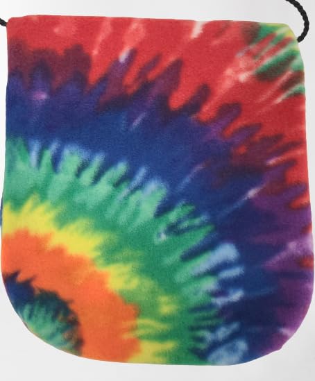 Bonding Carrier Pouch - Premium Bonding Pouch for Sugar Gliders and Other Small Pets - Durable Cozy Fleece Material, Mesh Screen, Silk Rope, & Zipper, Pet Sleeping Bag, Tie-Dye