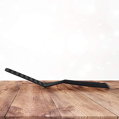 Black Nonstick Slotted Spatula/Turner for Crepes, Eggs, Brownies, Lasagna
