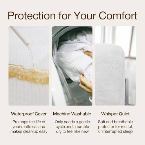 Coop Home Goods Ultra-Tech Waterproof Mattress Protector King, Smooth Top Mattress Pad, Waterproof Cover, Up to 18 Inches Deep, Machine Washable, Noiseless Comfort, King (78x80) - size: King, style: Ultra-Tech