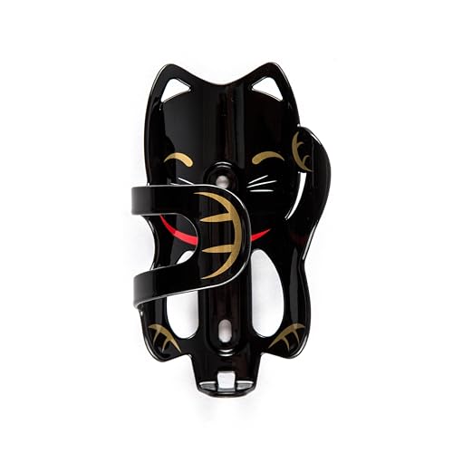 Portland Design Works Water Bottle Cage - Lightweight Water Bottle Holder for Bikes, Lucky Cat Cage, Black - style: Lucky Cat Cage - Black