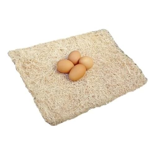 DUNCAN'S FAMILY FARM STORE Chicken Nesting Pads 13 x 13, 6 Pack, Aspen Excelsior Nest Pads with Kraft Paper Backing, USA-Sourced Nesting Box Pads for Chicken Coop, Cleaner Eggs, Easy Coop Cleanup - size: 6 Pack