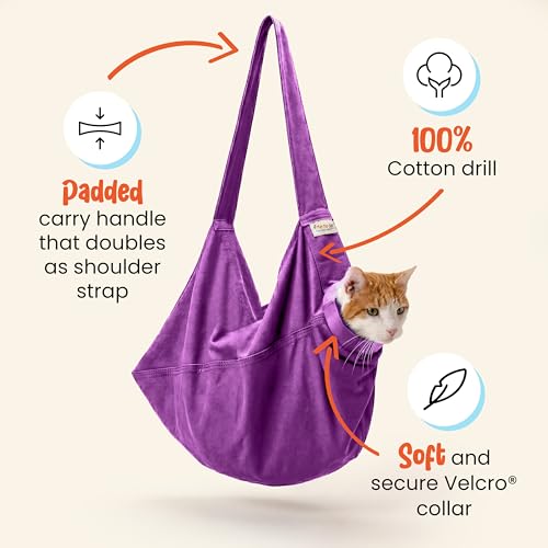 Cozy Comfort Carrier - Large Lavender Pet Carrier and Cat Carrier Soft for Grooming, Vet Visits, Medication Administration, Dental Care, and Nail Trimming - color: Lavender, size: Large