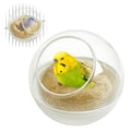 kathson Plastic Bird Nest Chewproof Small Bed with mat Hanging House Hut Bird Cage Breeding Hatching Nest Washable Parakeet Nest for Parrot Budgie Love Bird Canary (White) - color: White