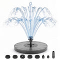 AISITIN 3.5W Solar Fountain for Bird Bath with 6 Interchangeable Nozzles | Floating Solar Water Fountain Pump, Outdoor Solar Water Pump for Garden Pond, Aquarium, Fish Tank, Pool