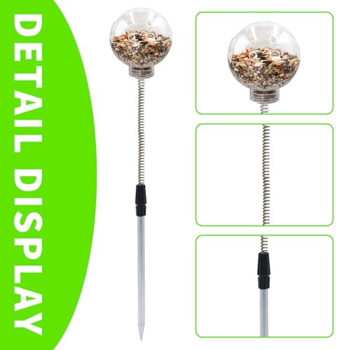 Chicken Treat Dispenser, Chicken Enrichment Toys with Spring and Ground Stake, Feeder for Coop, Coop Accessories for Hens, Geese, Ducks, Turkeys, Other Poultry - color: Hard Spring