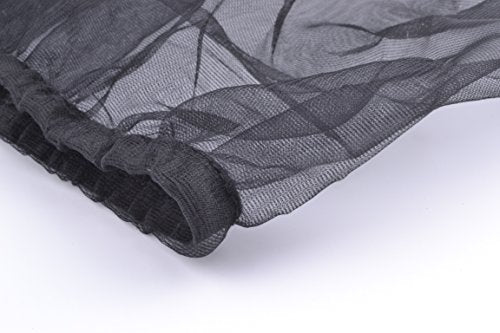 Bird Cage Seed Catcher Seeds Guard Parrot Nylon Mesh Net Cover Stretchy Shell Skirt Traps Cage Basket Soft Airy (Black) - color: Black, size: 20.0"L x 10.0"W x 1.0"H