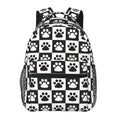 Fiokroo Cue Dog Paws Backpack School Bag For Students Teens Men Women Laptop Backpacks Travel Daypack Bag With Multiple Pockets - color: Cue Dog Paws