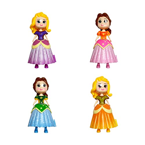 Pinkiwine 4 Pack Jumbo Princess Deformation Eggs Prefilled Easter Eggs with Toys Inside for Kids Girls Boys Easter Gifts Easter Basket Stuffers - style: Style B