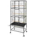 GarveeHome 69 Inch Large Bird Cage, Bird Cage with Rolling Storage Stands, Feed Bowls, Wide Tall Parrot Cage for Parakeets, Conures, Cockatiel, Cockatoo