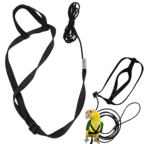 Harness African Grey Bird Harness Ultra Light Leash Flying Rope for Outdoor Activities and Parties for XS Size Comfortable Design for Safe and Fun Experience (S) - size: S