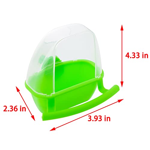 2 Pcs Small Bird Slot Feeder No Mess Cage Hanging Feeder Cup Plastic Food Feeding Box