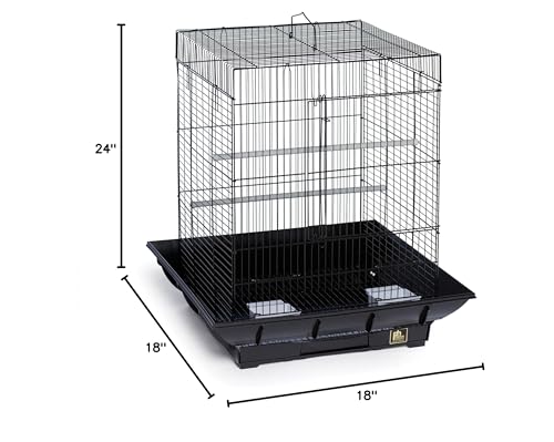 Prevue Hendryx SP850B/B Clean Life Cockatiel Cage, Black, 1/2" - color: Black