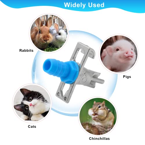 Rabbit Watering Kit with 6 Nipple Drinkers, 5/16" Hose & G1/2" Adapter | Automatic rabbit watering kit, 6 nipple drinkers,5/16" hose, barb fittings G1/2" connector, bucket connector, watering system