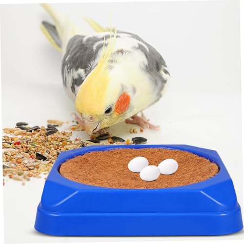 VICASKY 5sets Pigeon Nest Bowls Plastic Breeding Nest Soft Mat for Comfortable Hatching Environment Supports Natural Nesting Behavior for Racing Pigeons and Birds