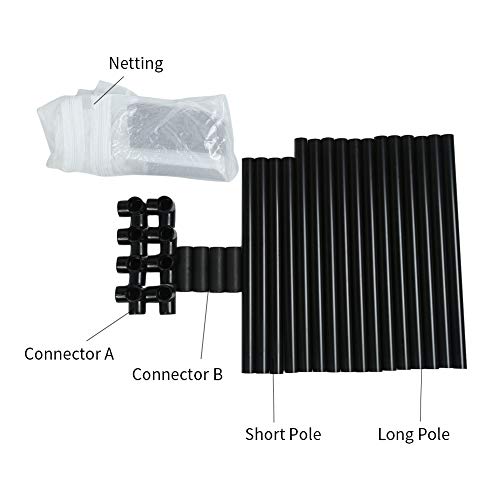 30" Large Monarch Butterfly Habitat Cage, Outdoor Insect Mesh Cage Terrarium (Diameter 19mm Pipe) - style: Cover Wraps Frame 30" Tall (DIA 19mm Pipe)