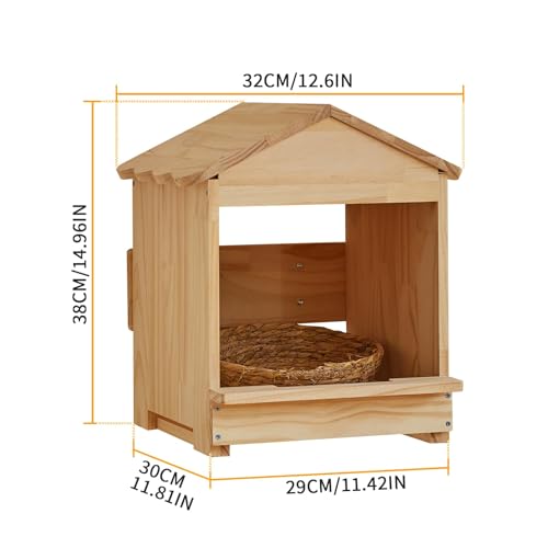 Wooden Chicken Nesting Box 3 Portable Chicken Coop with Detachable Ramp, Indoor/Outdoor Hen House for Egg Laying - Can be Wall-Mounted or Ground Use, Easy Clean Poultry Supplies for Backyard Farm - size: 3 Pack | 12.6"L x 11.8"W x 15.0"H