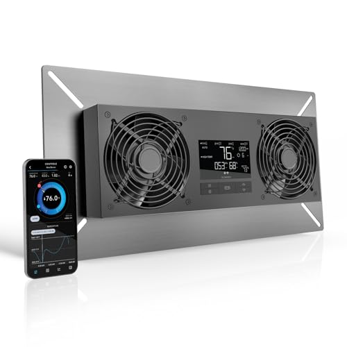 AC INFINITY AIRTITAN 240 CFM Indoor WALL Mount CRAWLSPACE Basement Ventilator Fan Temperature and DEHUMIDISTAT Controller, Intake AC-ATT8-N | WiFi App-Compatible Temperature Humidity Controller, IP-55 Rated, Intake - size: Large, Smart Controller, Intake