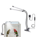 Bird Cage Light with Timer 10 Dimming Levels, 60 LED Beads, Bird Light Avian Lights for Birds Simulate Sunlight for Parrots & Pet Birds