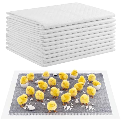 10 Pack Chick Brooder Liners Chick Bedding Bamboo Charcoal Hatchling Liners Keep Waterproof Dry for Baby Chicks, Ducklings, and More
