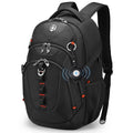 Swissdigital Laptop Backpack with USB Charging Port, Travel Backpack Fits 15.6 inches Computer, 31L Backpack for Men | SD8039508F-01 - color: Black-b-finder