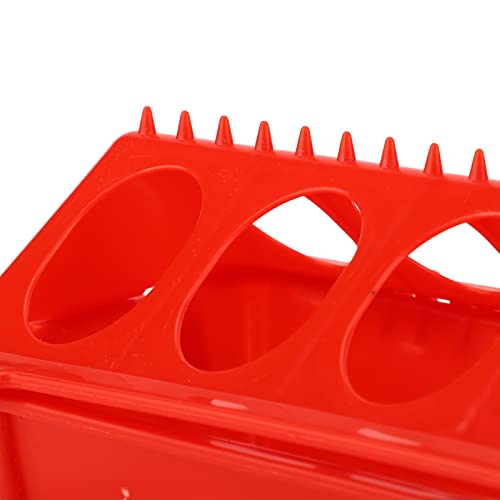 Poultry Feeder, Chick Feeder 12 Holes Flip Top Multipurpose | Pigeon Feeders Small Poultry Feeding Dispenser for Chicken, Duckling, Pigeons, Parrots, Birds, Duck