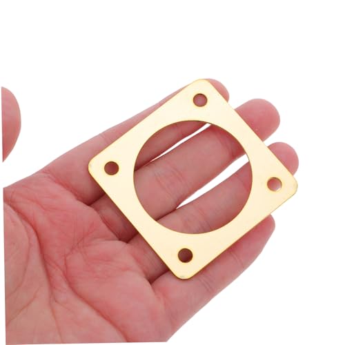 TEHAUX 4pcs Bird House Entrance Hole Protector, Copper Metal Birdhouse Entrance Guard with Predator Defense and Viewing, Outdoor Bird Nest Box Hole Guard for Safe Nesting