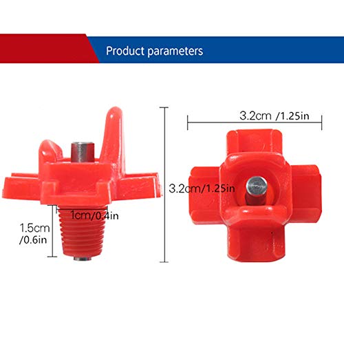 Doublewood 20Pcs Chicken Nipples Horizontal Side Mount Poultry Water Nipple Waterer Drinker Outdoors for Chicken Ducks Quail and Other Poultry (20)