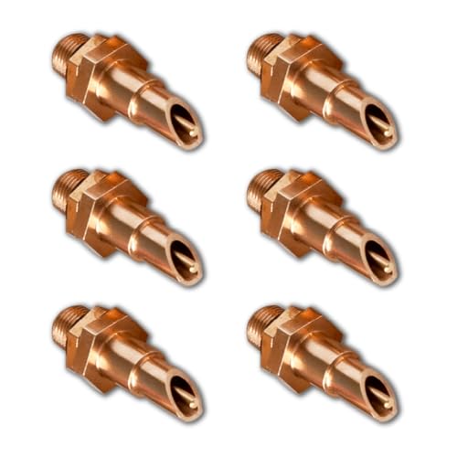 RentACoop DIY Waterer Kit – Horizontal Brass Nozzles - 6 Pack