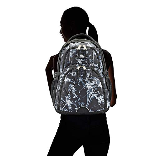 High Sierra Swerve Laptop Backpack, Black Steam/Black, One Size - color: Black Steam/Black