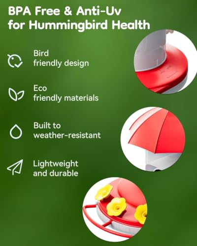 Solar Hummingbird Feeder with Camera for Outdoors, 2K Smart AI | 2K live video smart bird camera, AI species identification, Ant & bee proof, 3 feeding ports, Ideal gift for bird lovers