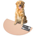 Waterproof Silicone Dog Food Mat – Large Size Non-Slip Pet Bowl Mat, Raised Edge Design, Easy-to-Clean Pet Food Placemat for Dog & Cat Bowls, 28" Across x 14" Deep - Blush - color: Blush, size: Large