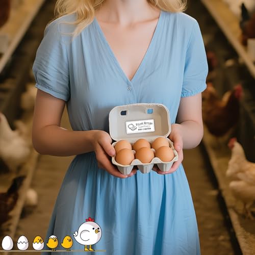 800Pcs Please Return Egg cartons Stickers,1.2”×2.75”Rectangular Farm Fresh Eggs Carton Labels roll self Adhesive Chicken Container Packaging Stickers - style: Return Egg Carton Stickers