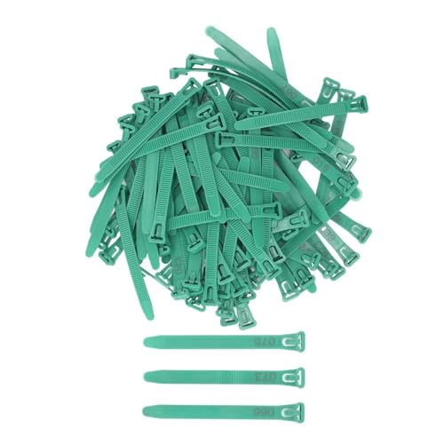 100Pcs Numbered Poultry Leg Rings 1-100 Identification Tags Reusable Bands for Chickens Ducks Geese Pigeons(Green) - color: Green
